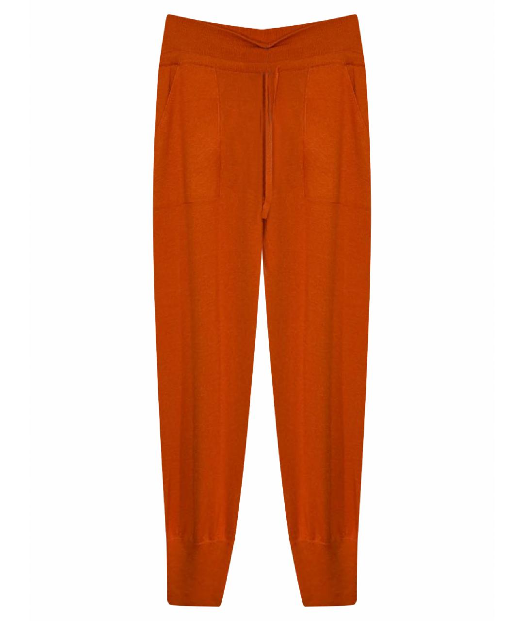 CRUCIANI Оранжевое кашемировые прямые брюки, фото 1