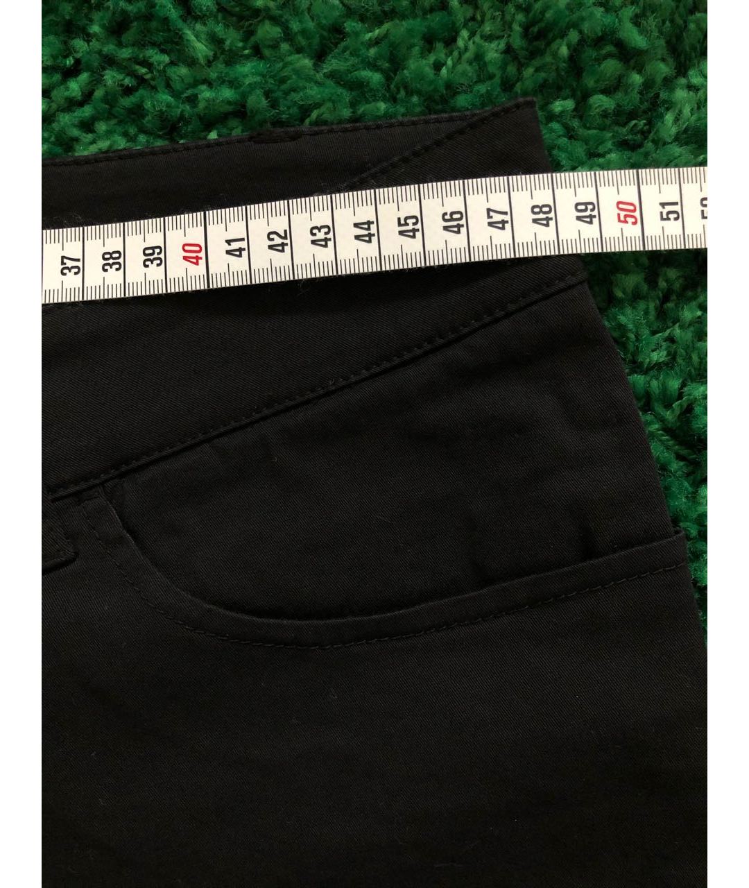FENDI Черные хлопко-эластановые прямые джинсы, фото 5