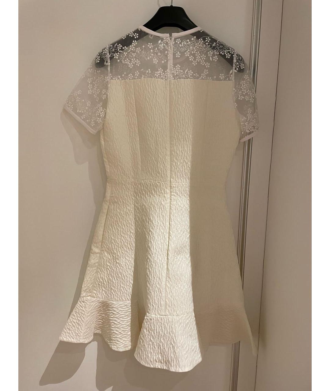 CARVEN Белое полиэстеровое коктейльное платье, фото 2
