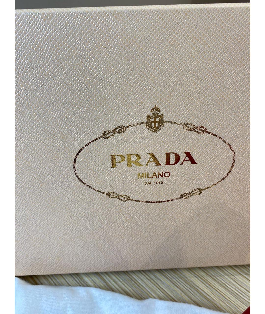 PRADA Красные кожаные туфли, фото 8