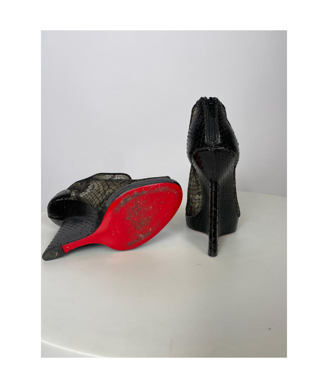CHRISTIAN LOUBOUTIN Черные ботильоны, фото 4