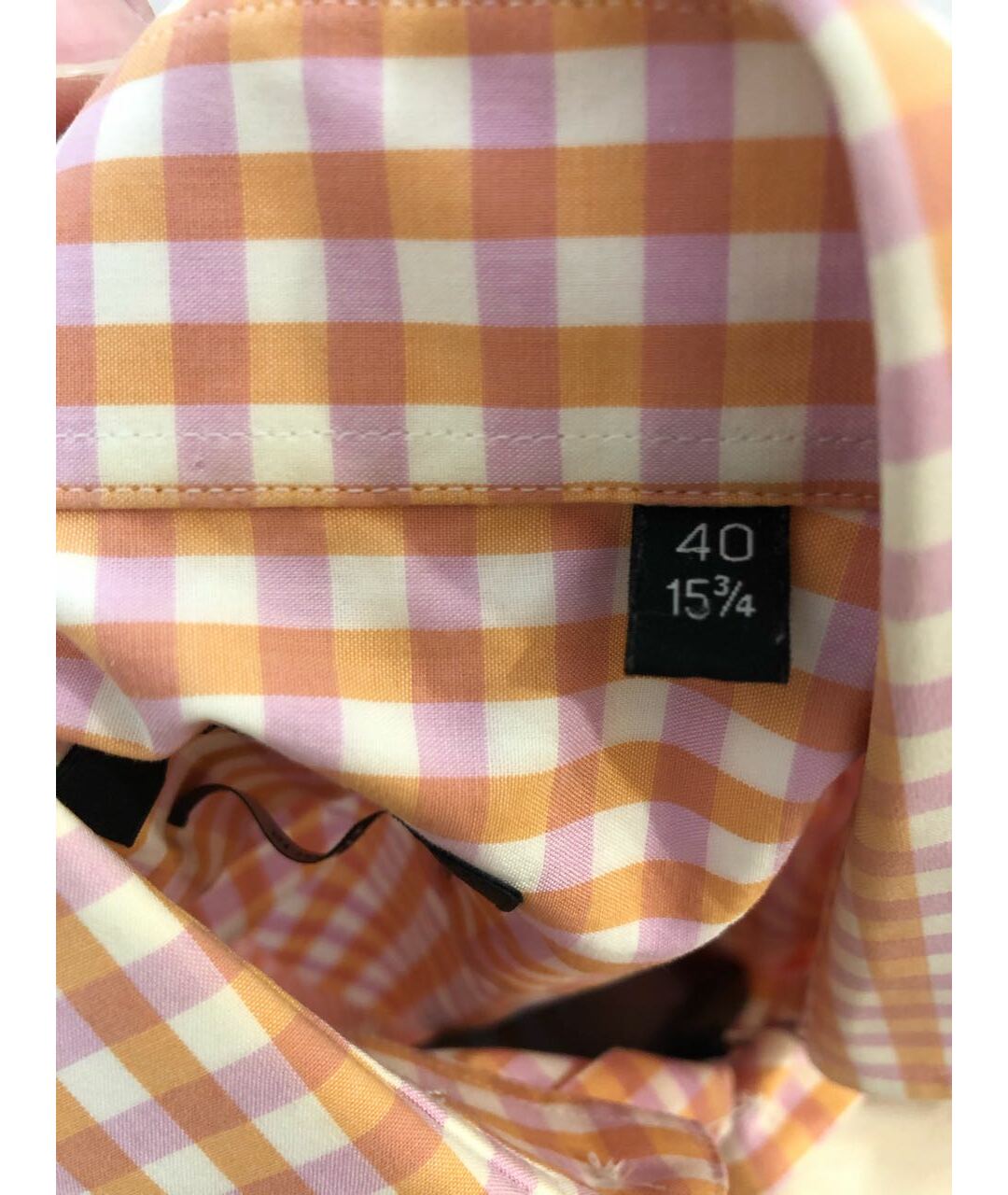 HUGO BOSS Оранжевая хлопковая кэжуал рубашка, фото 2