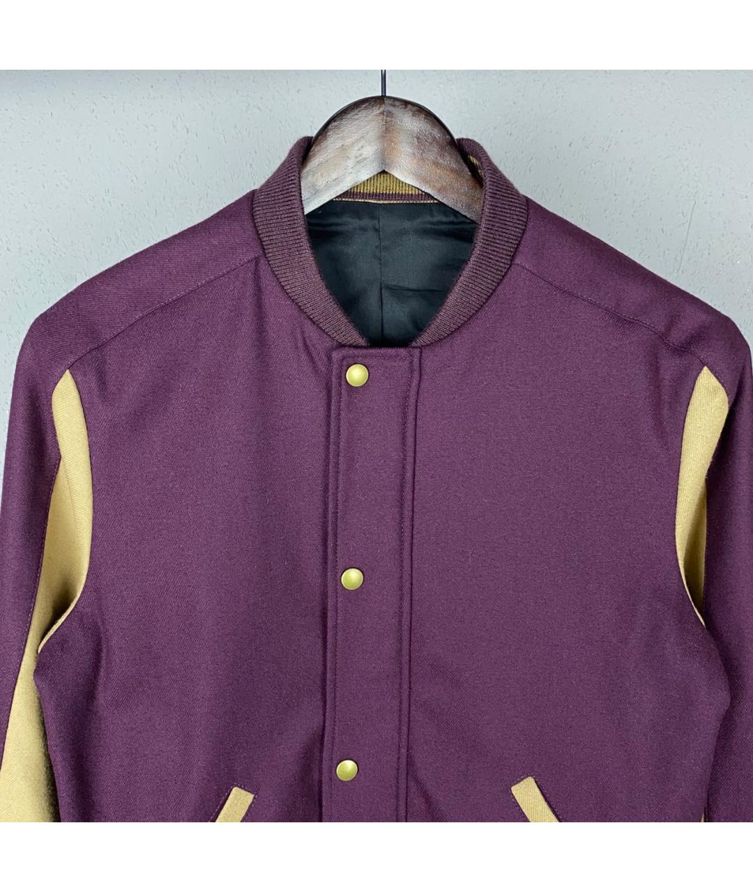 THE KOOPLES Бордовая шерстяная спортивная куртка, фото 2