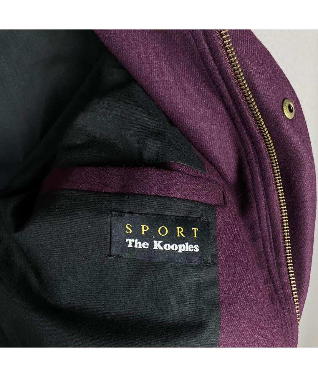 THE KOOPLES Бордовая шерстяная спортивная куртка, фото 5