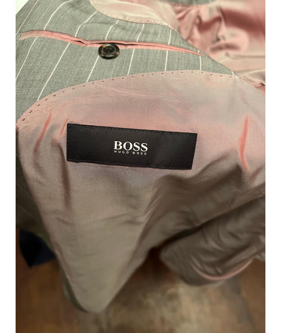 HUGO BOSS Серый классический костюм, фото 3