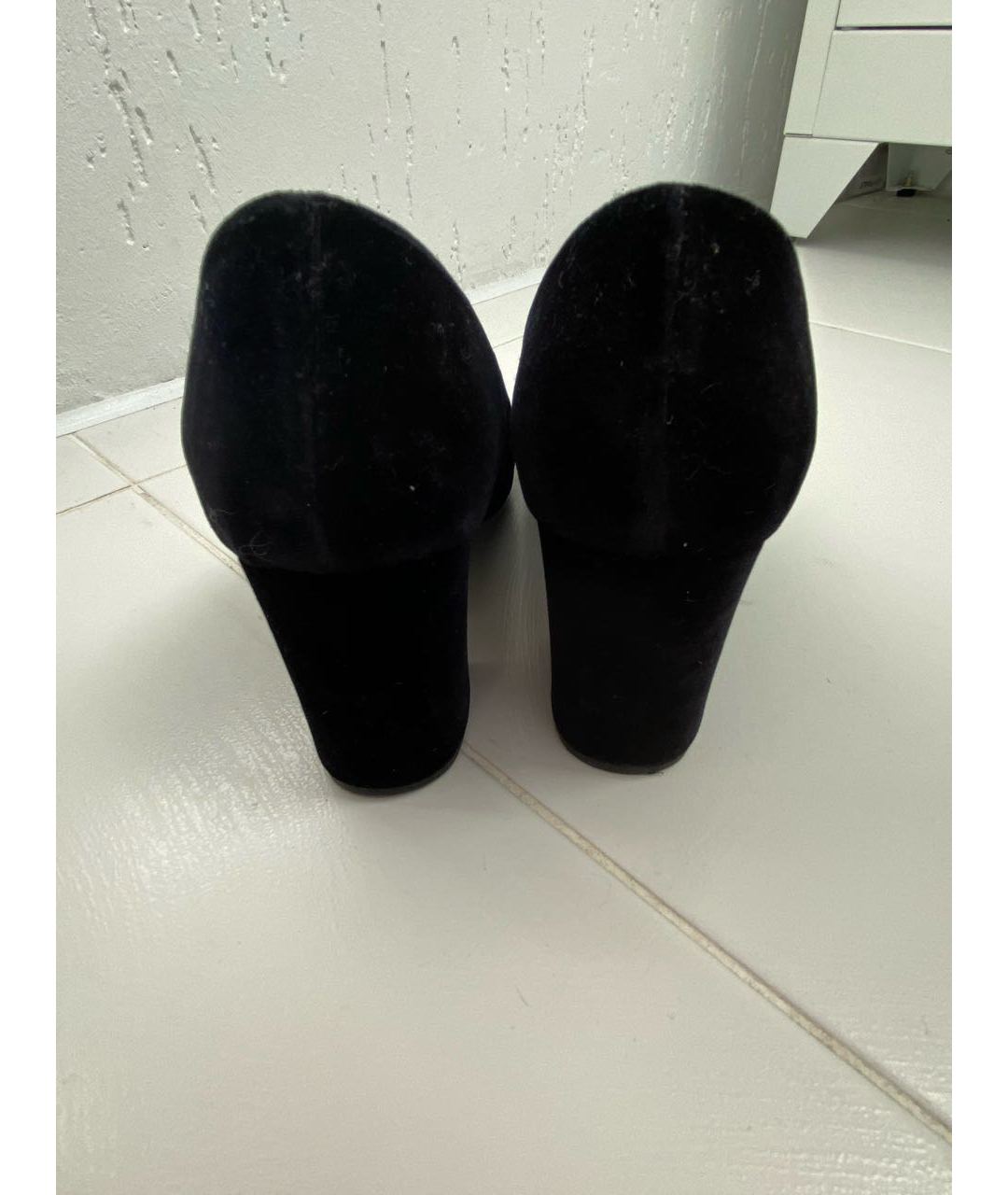 NO. 21 Черные бархатные туфли, фото 2