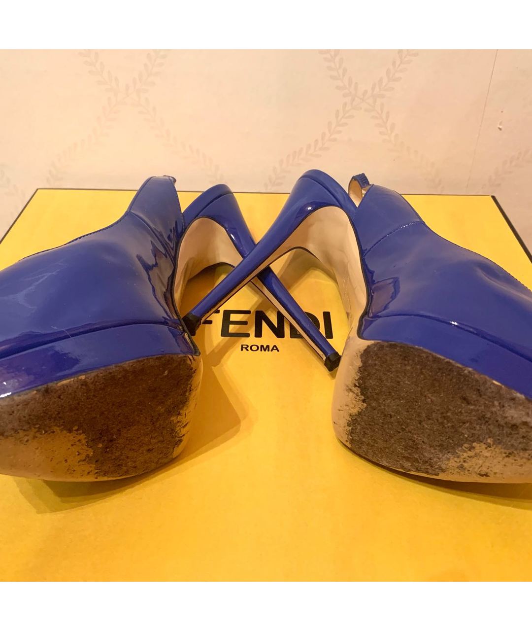 PHILIPP PLEIN Синие туфли из лакированной кожи, фото 3