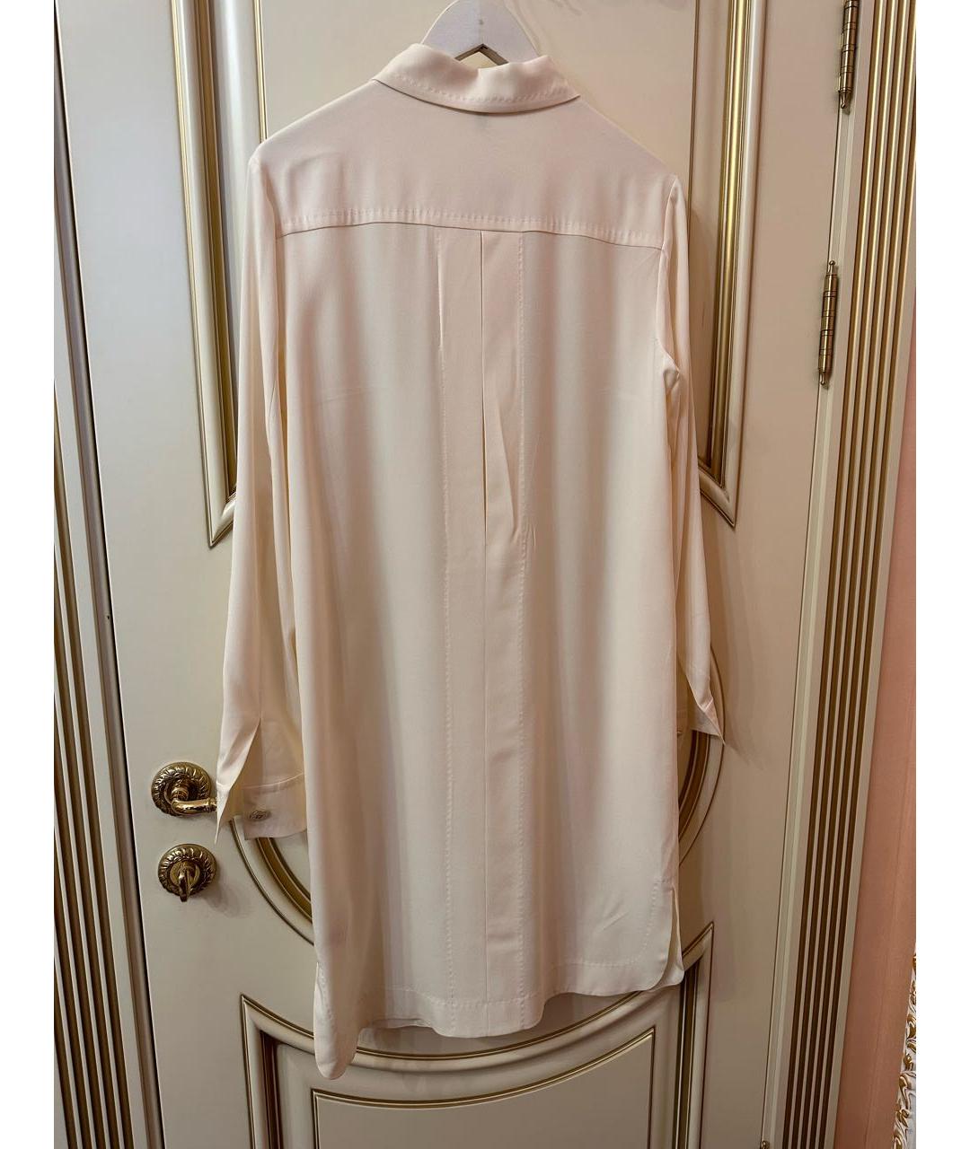 ESCADA Бежевое шелковое повседневное платье, фото 3