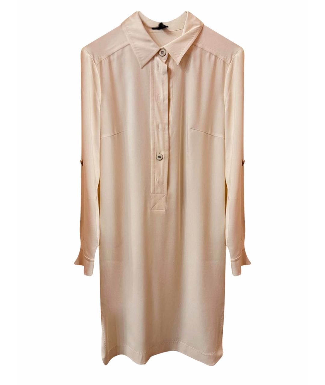 ESCADA Бежевое шелковое повседневное платье, фото 1