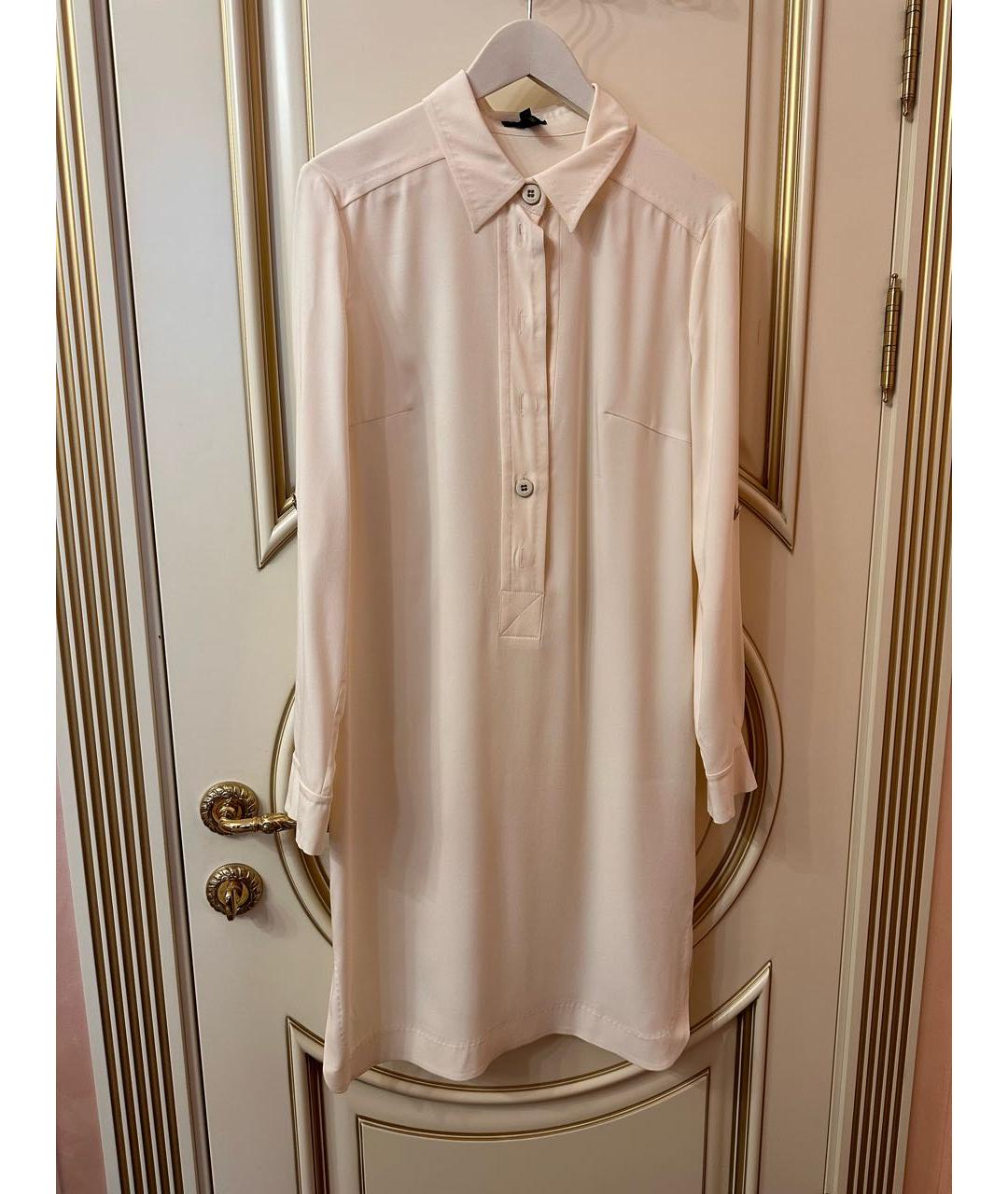 ESCADA Бежевое шелковое повседневное платье, фото 6