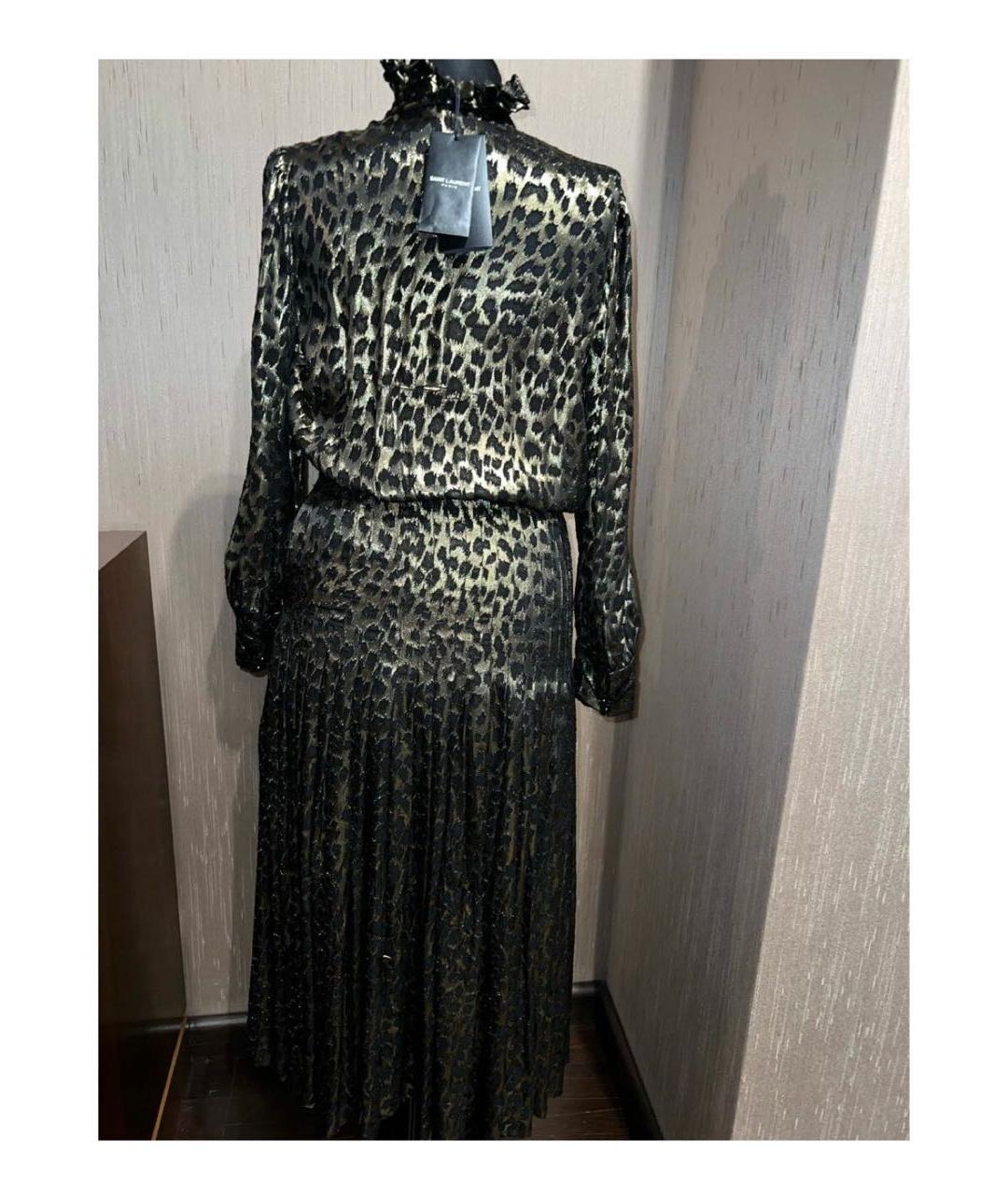 SAINT LAURENT Шелковое платье, фото 5
