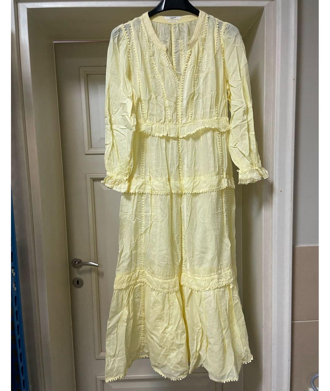 ISABEL MARANT ETOILE Желтое хлопковое платье, фото 2