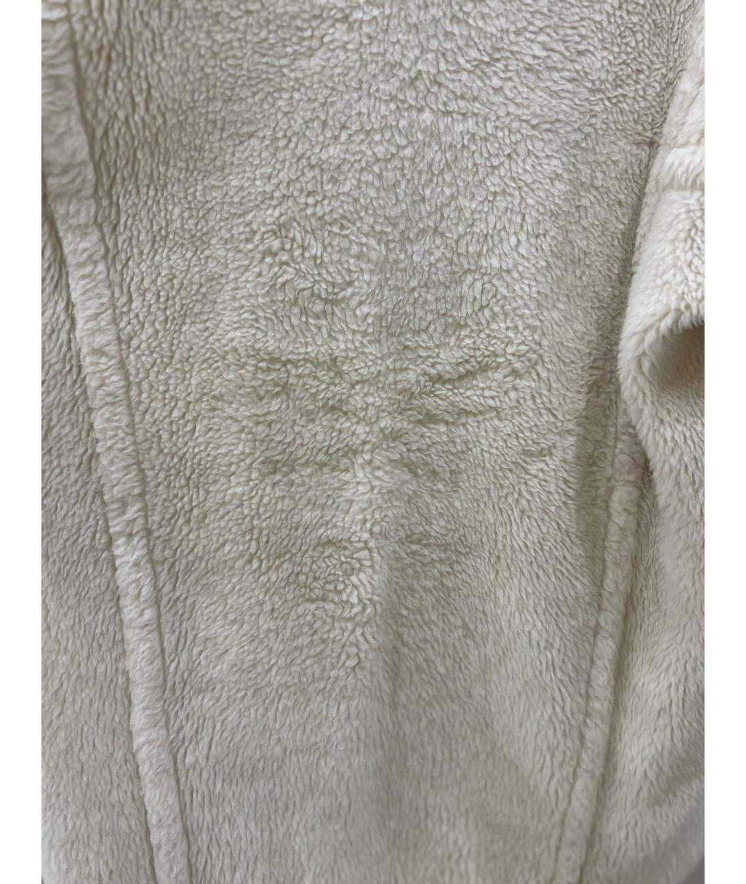 MAX MARA Белая шерстяная шуба, фото 3