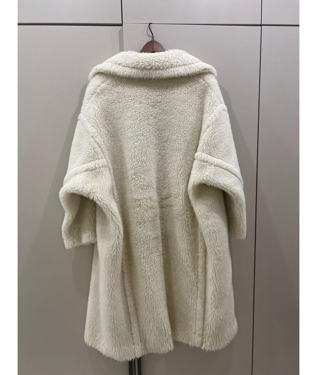 MAX MARA Белая шерстяная шуба, фото 2