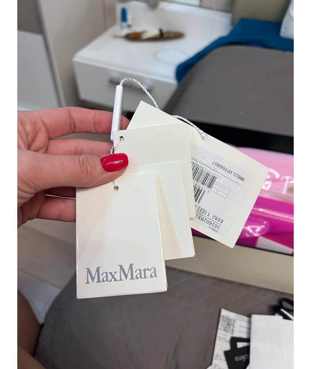 MAX MARA Белая шерстяная шуба, фото 6