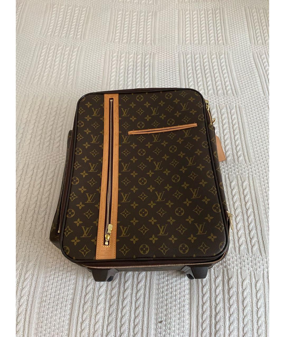 LOUIS VUITTON Кожаный чемодан, фото 5