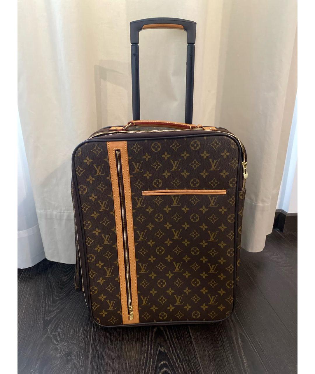 LOUIS VUITTON Кожаный чемодан, фото 4