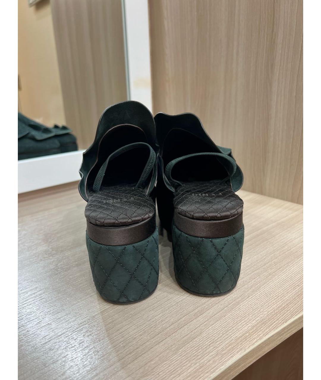 FENDI Замшевые сабо, фото 4