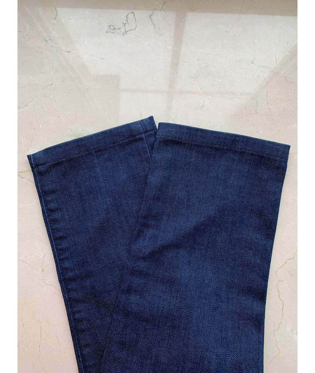 HUGO BOSS Темно-синие хлопко-полиэстеровые джинсы слим, фото 6