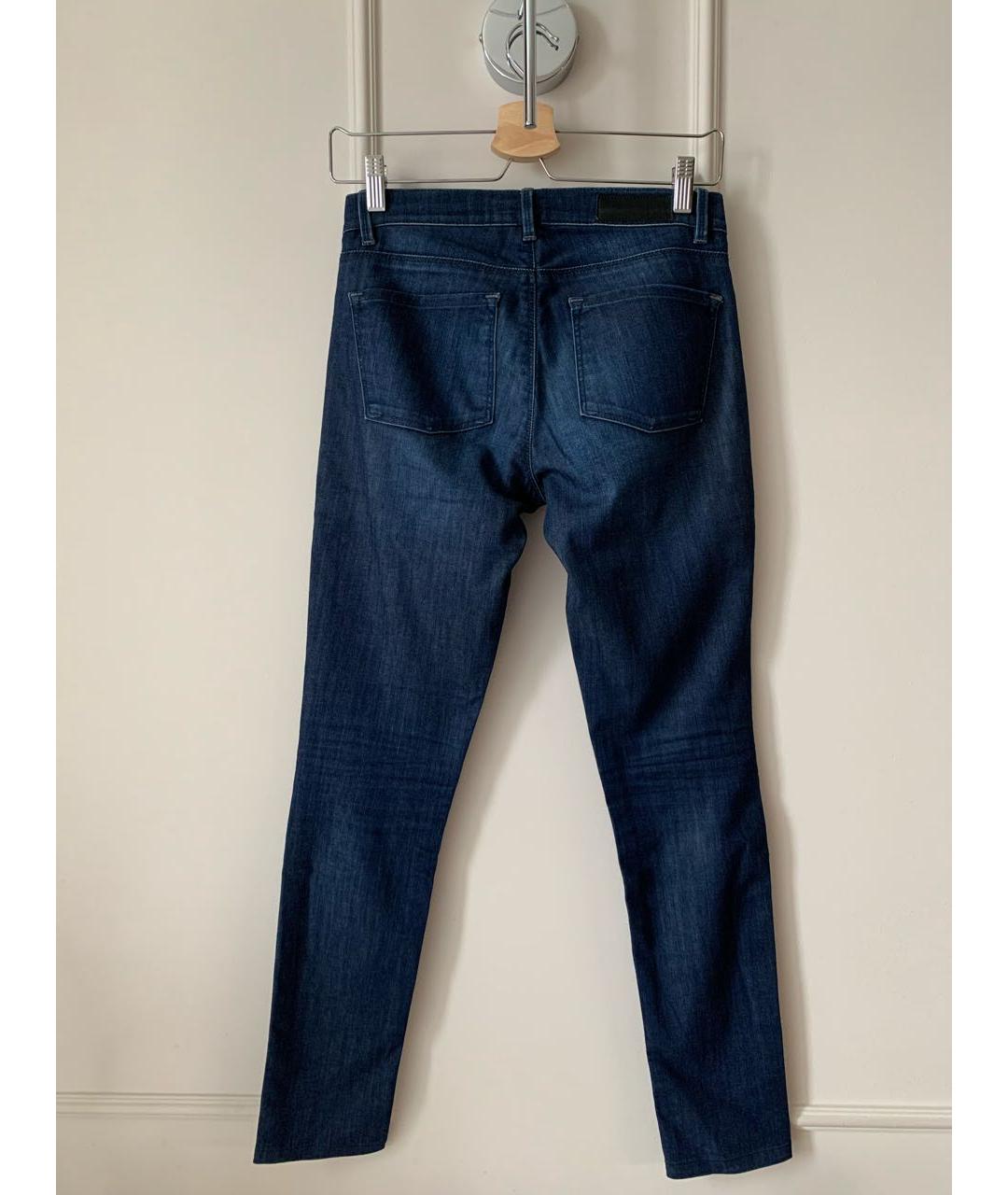 HUGO BOSS Темно-синие хлопко-полиэстеровые джинсы слим, фото 2
