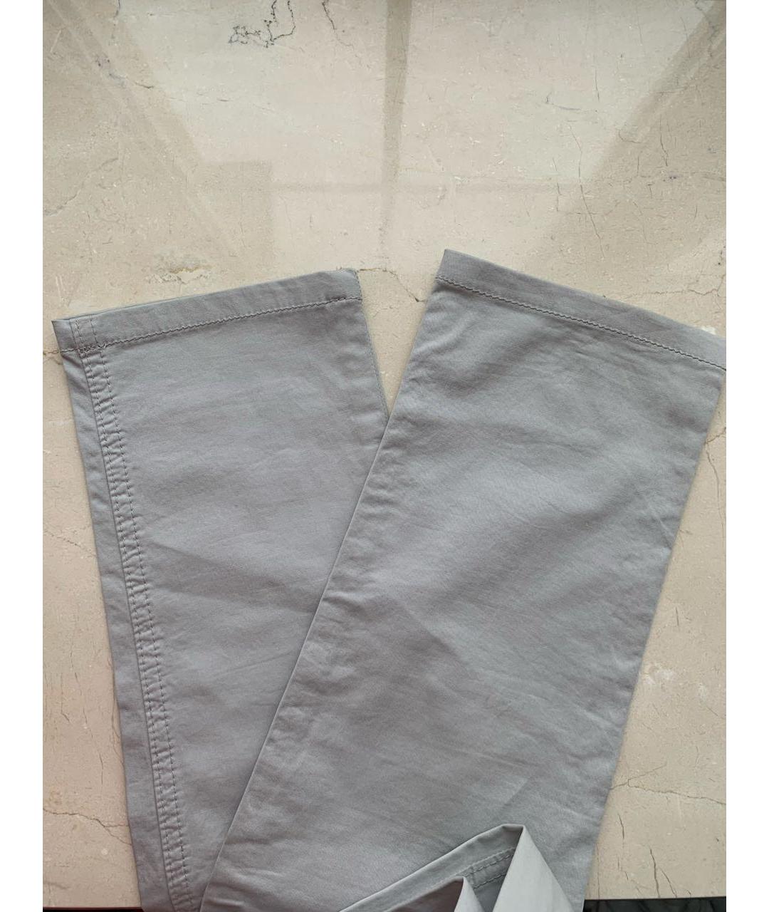 HUGO BOSS Серые хлопко-эластановые брюки узкие, фото 7