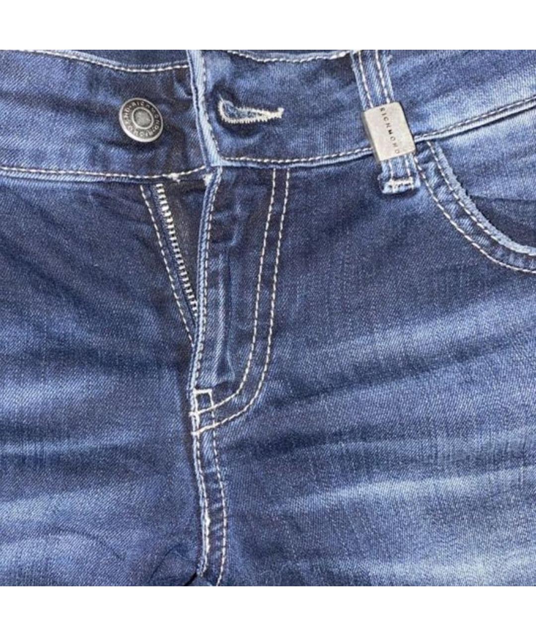 JOHN RICHMOND Темно-синие джинсы слим, фото 4