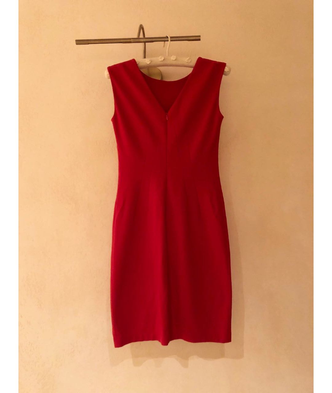 BLUGIRL Красное вискозное коктейльное платье, фото 2