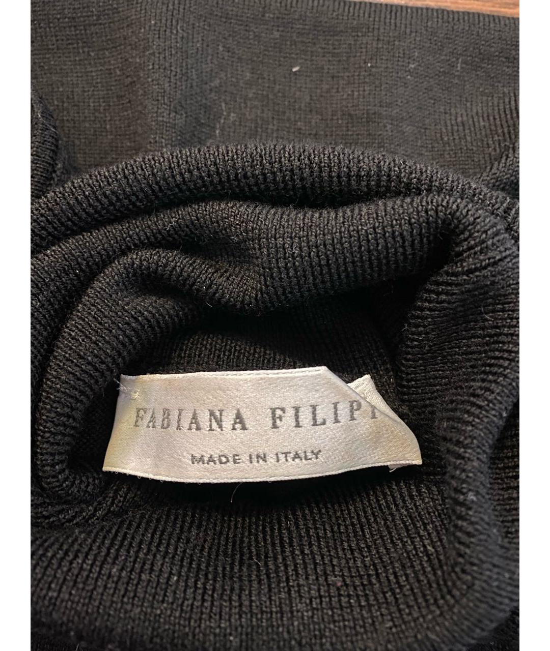 FABIANA FILIPPI Черный шерстяной джемпер / свитер, фото 3