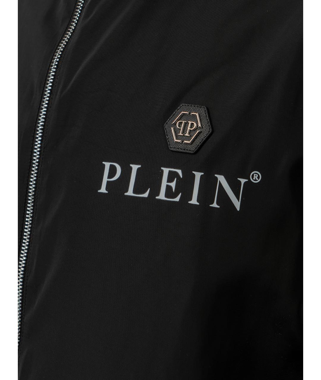 PHILIPP PLEIN Черная полиэстеровая куртка, фото 4