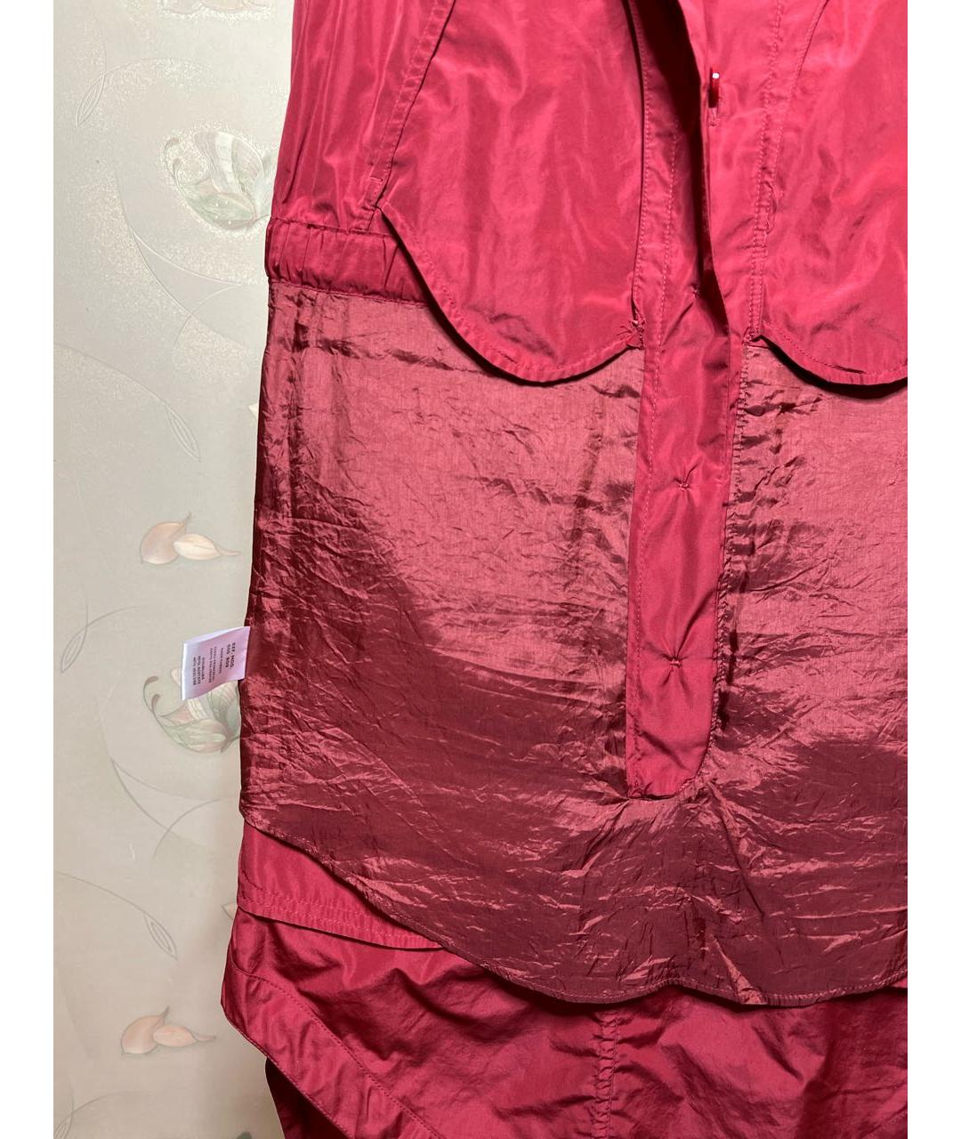 CARVEN Красное полиэстеровое платье, фото 5