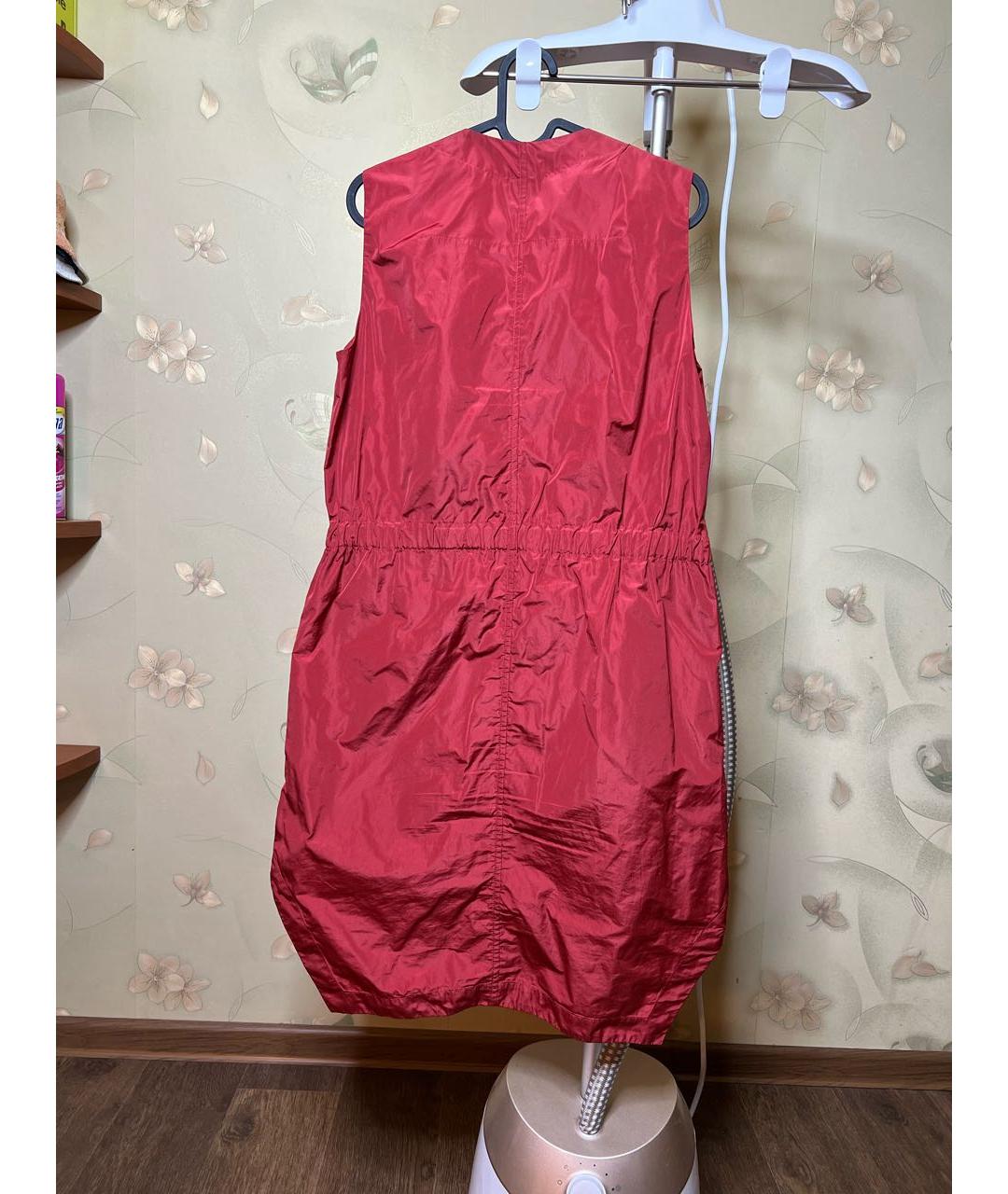 CARVEN Красное полиэстеровое платье, фото 2