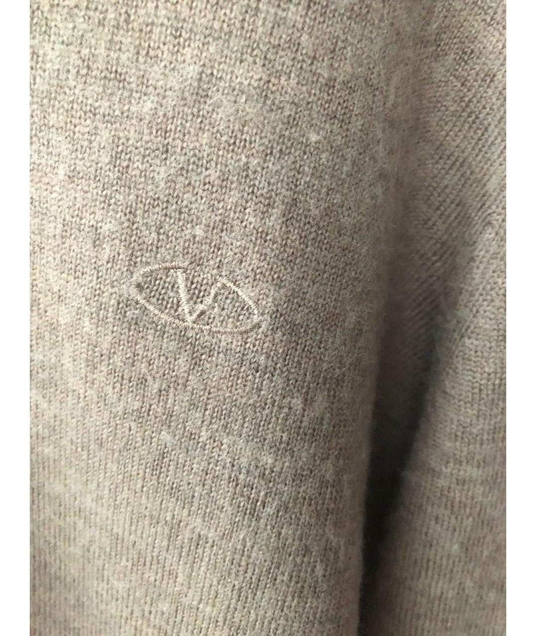 VALENTINO Бежевый шерстяной джемпер / свитер, фото 5