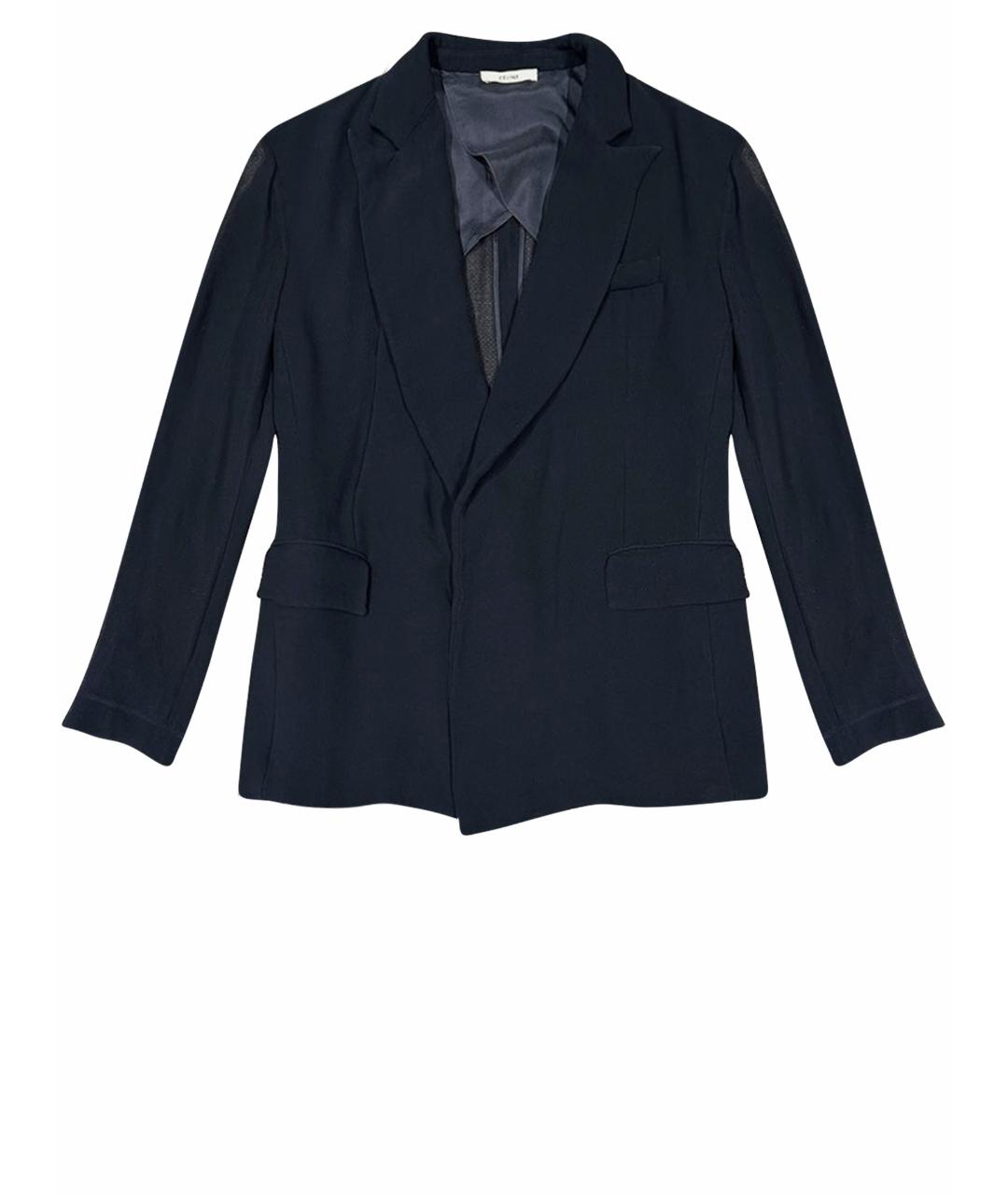 CELINE PRE-OWNED Темно-синий шелковый жакет/пиджак, фото 1