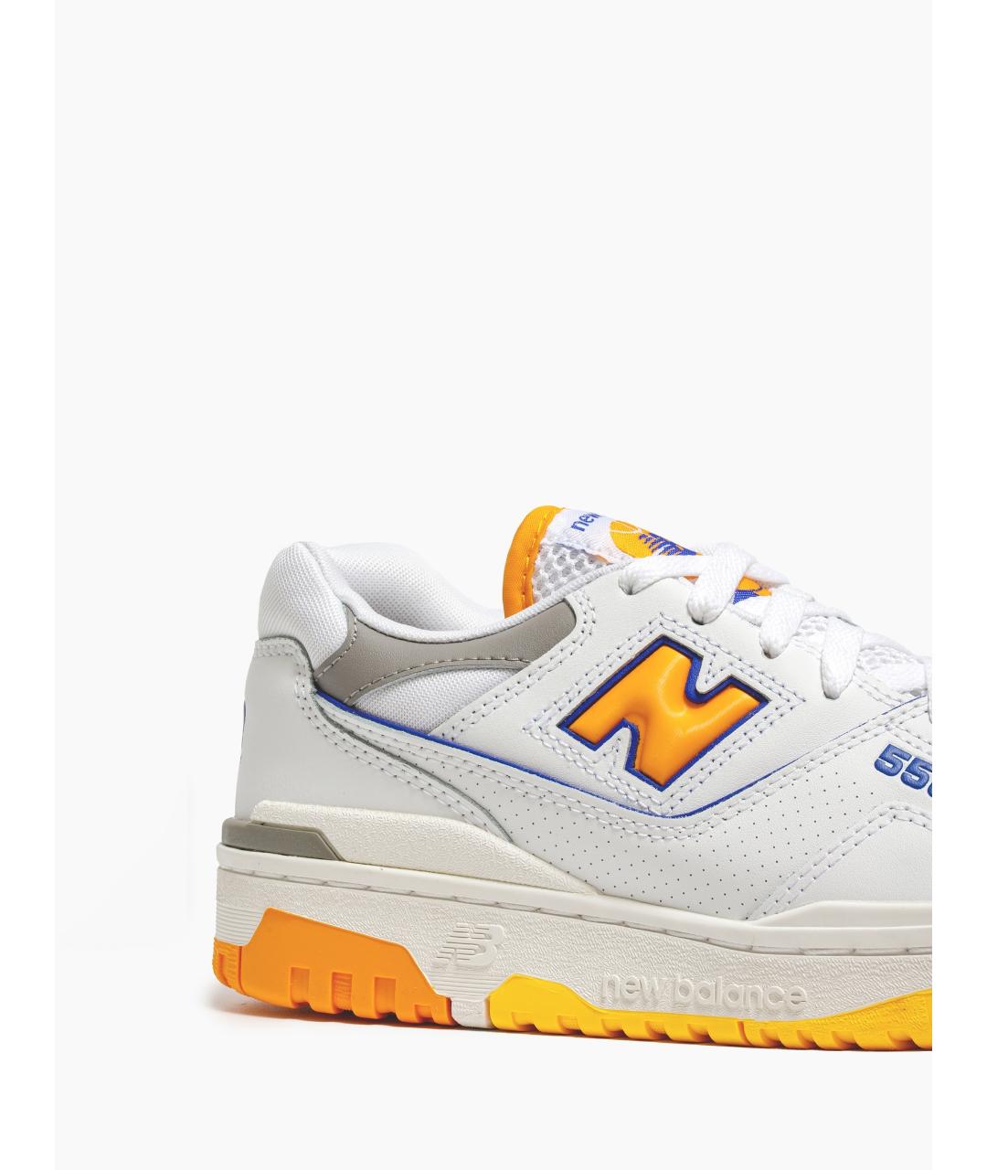 NEW BALANCE Оранжевое кожаные кроссовки, фото 4