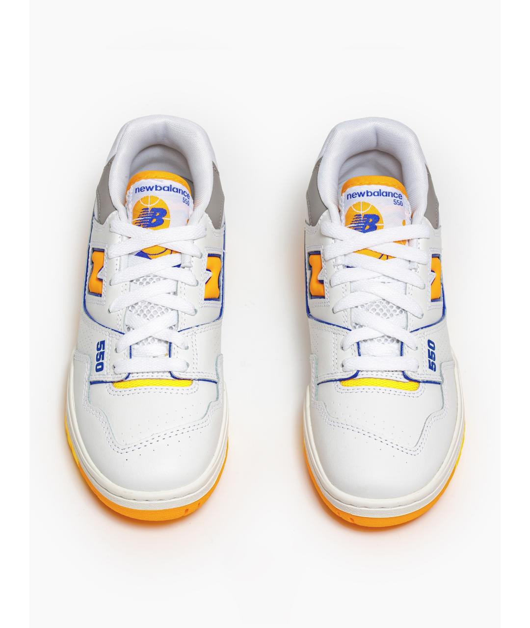 NEW BALANCE Оранжевое кожаные кроссовки, фото 3
