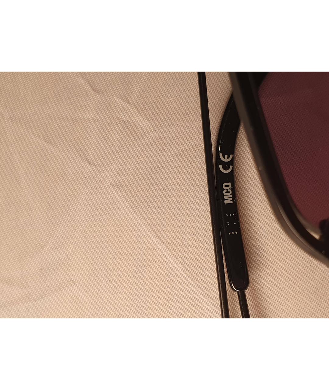MCQ ALEXANDER MCQUEEN Черные металлические солнцезащитные очки, фото 3