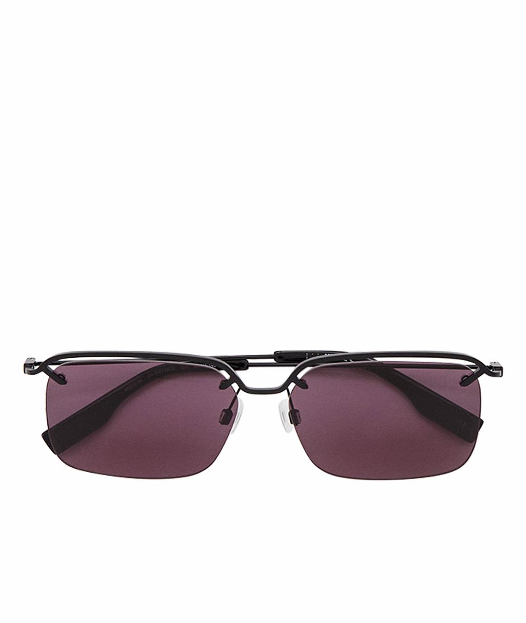 MCQ ALEXANDER MCQUEEN Черные металлические солнцезащитные очки, фото 1