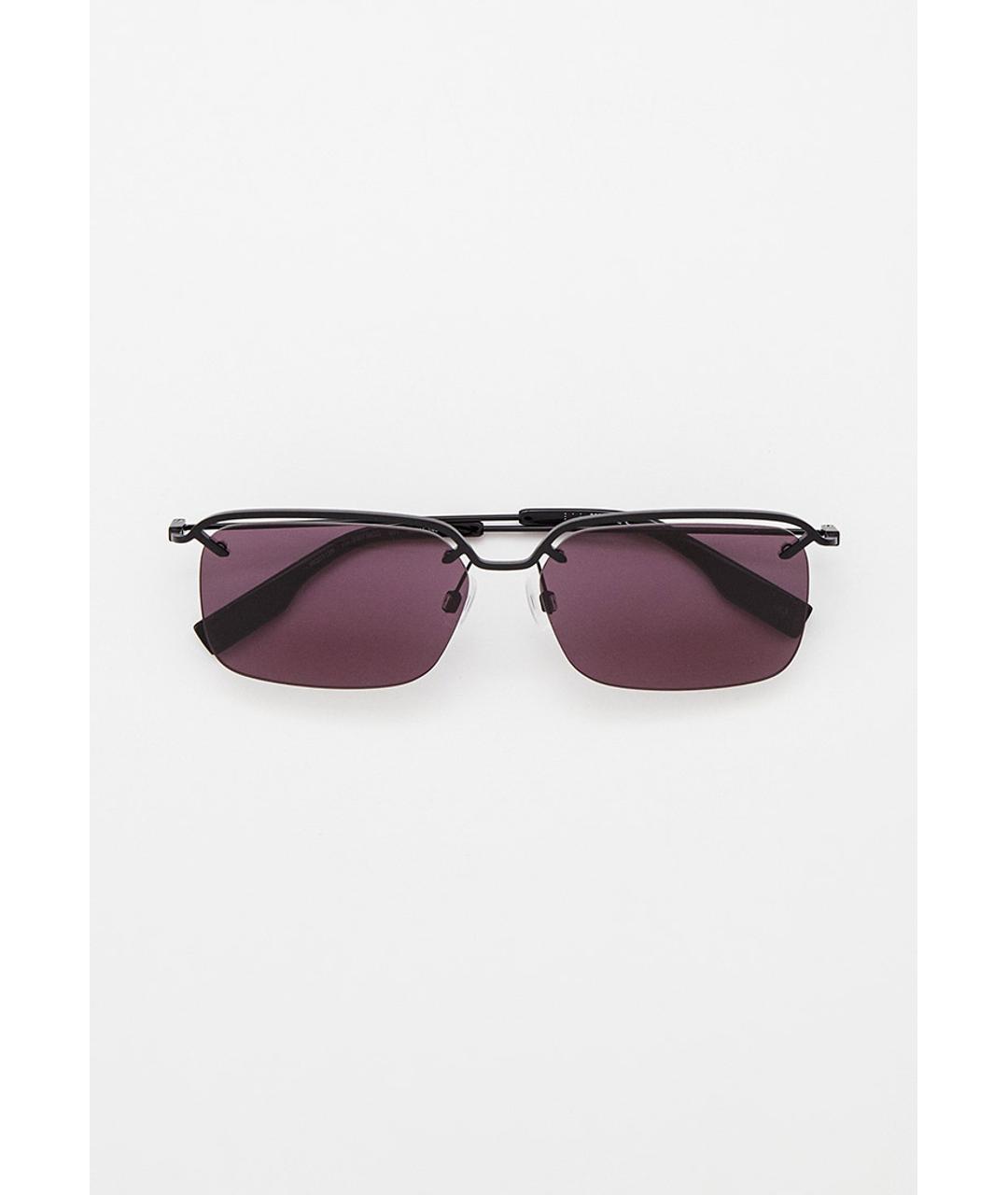 MCQ ALEXANDER MCQUEEN Черные металлические солнцезащитные очки, фото 9