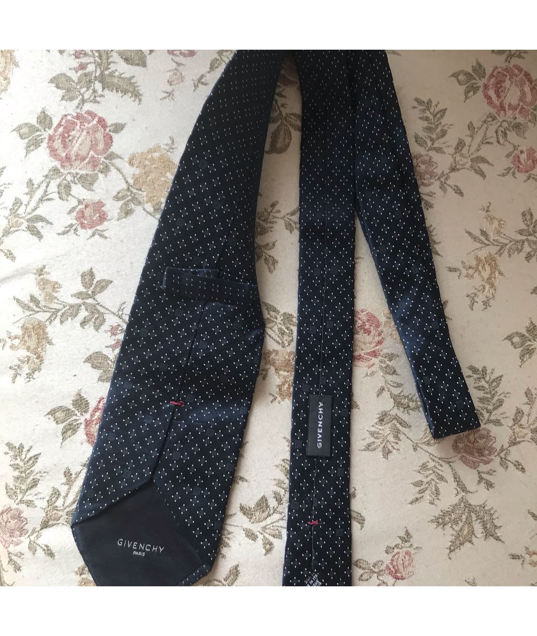 GIVENCHY Темно-синий шелковый галстук, фото 4