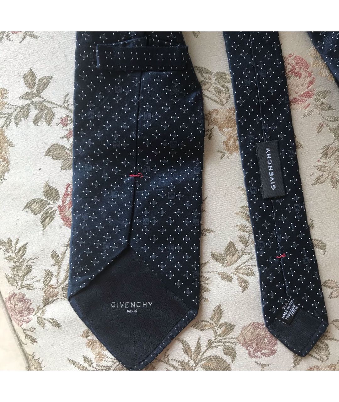 GIVENCHY Темно-синий шелковый галстук, фото 3