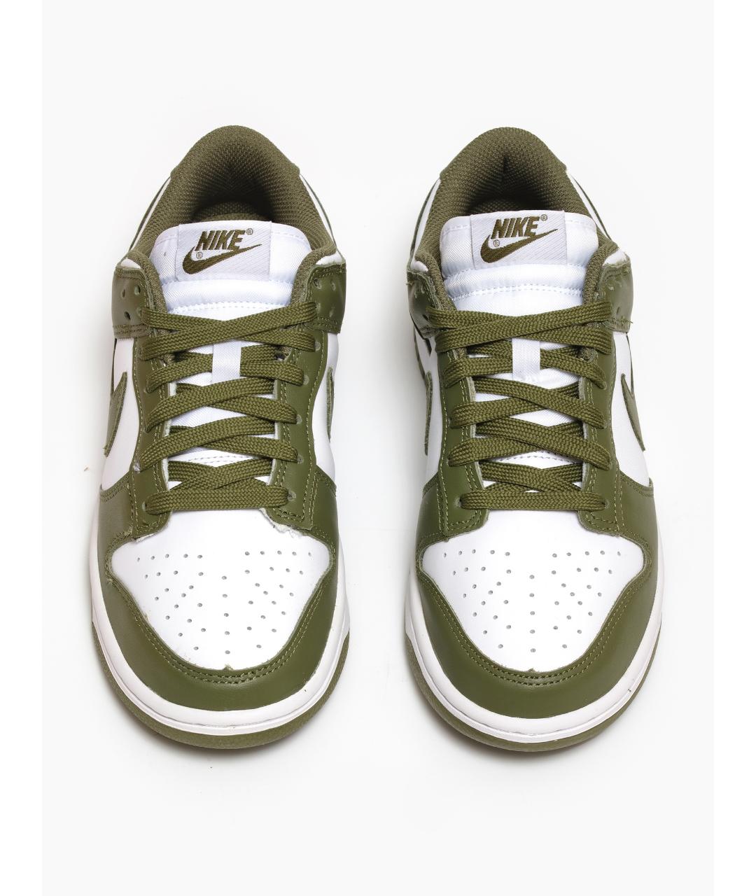 NIKE Хаки кожаные кроссовки, фото 3