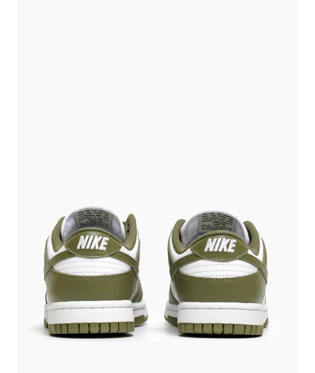 NIKE Хаки кожаные кроссовки, фото 5