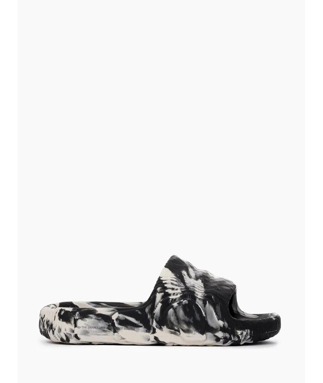 ADIDAS YEEZY Черные резиновые шлепанцы, фото 1