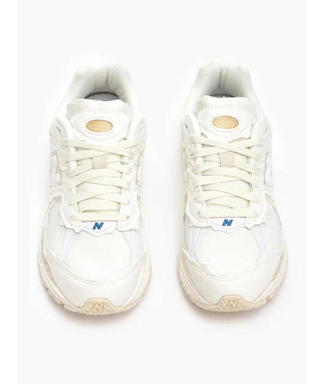 NEW BALANCE Белые замшевые кроссовки, фото 3