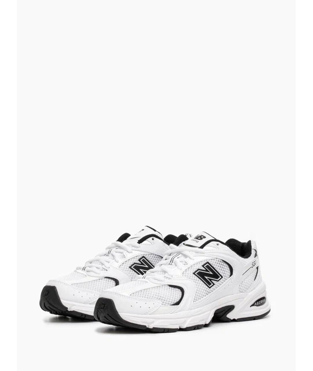 NEW BALANCE Белые текстильные кроссовки, фото 2