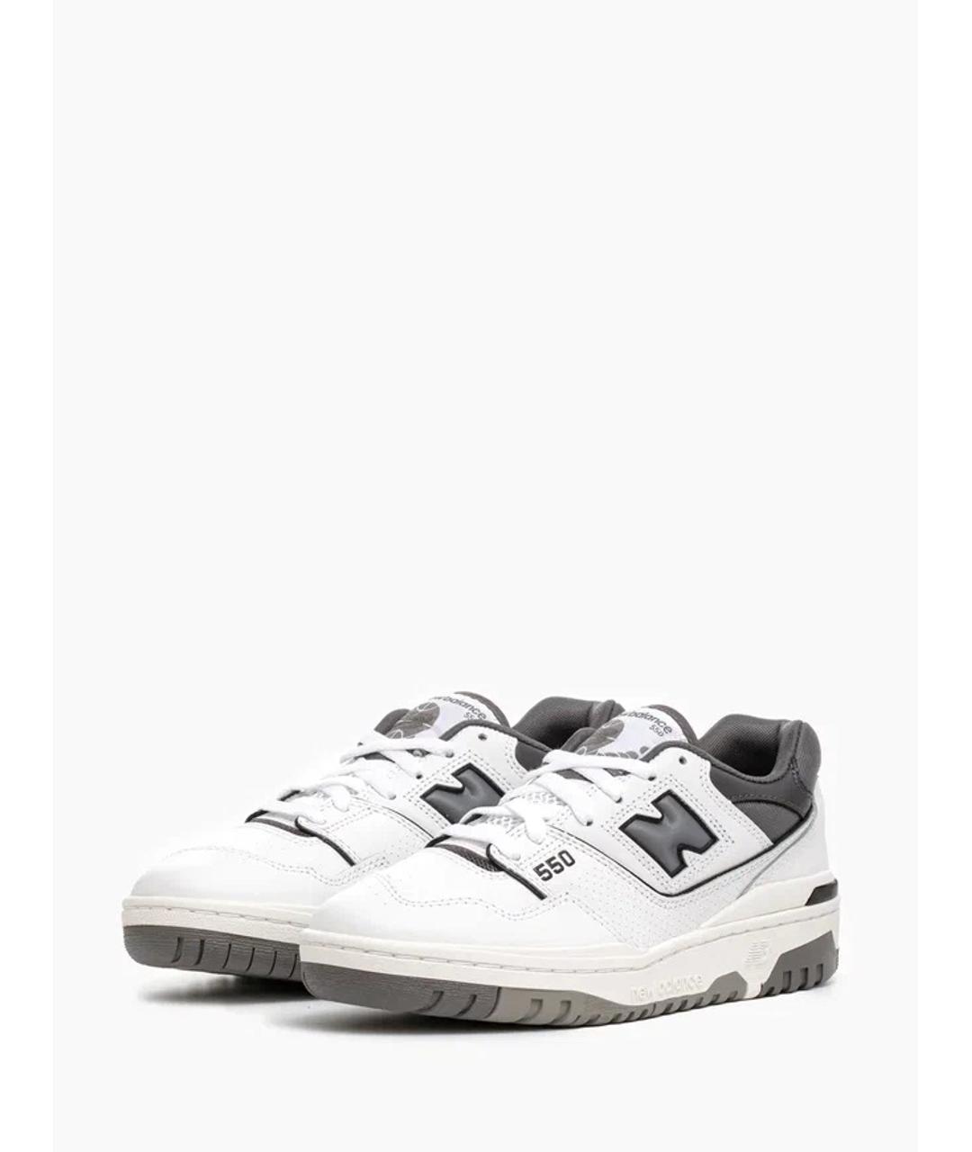 NEW BALANCE Серые кожаные кроссовки, фото 2