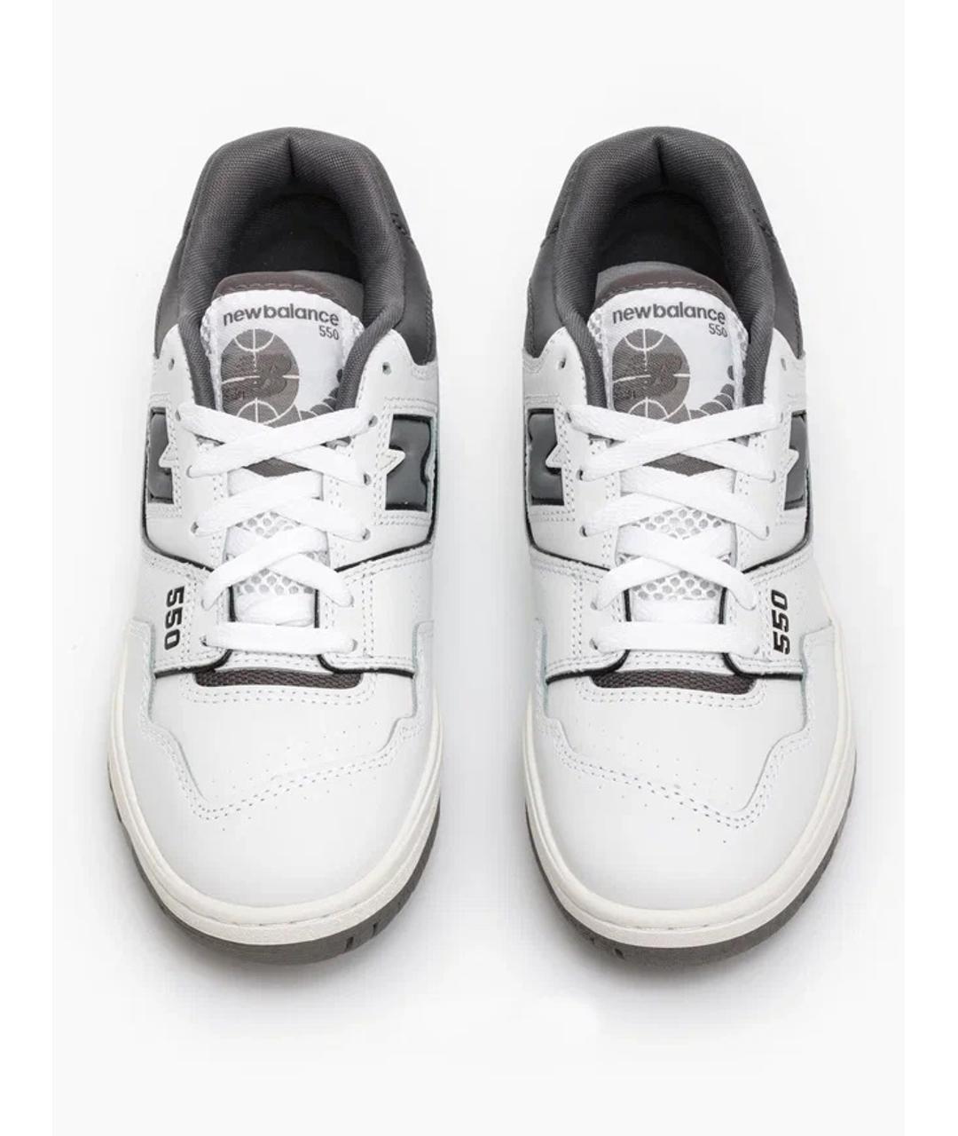 NEW BALANCE Серые кожаные кроссовки, фото 3