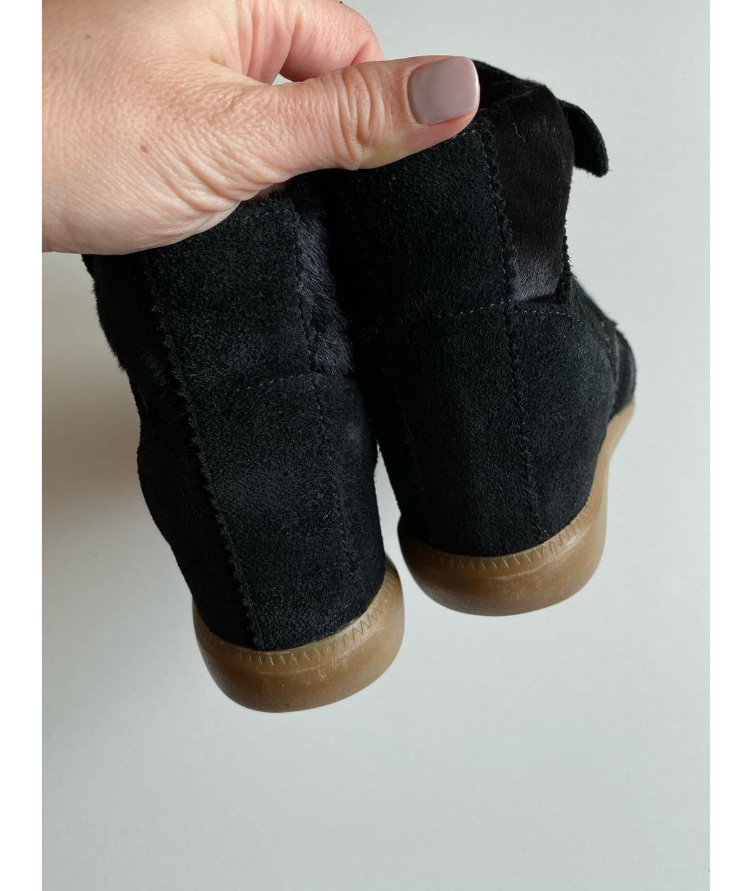 ISABEL MARANT Черные замшевые кроссовки, фото 4