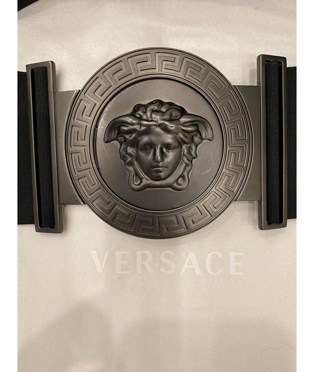 VERSACE Черный ремень, фото 2