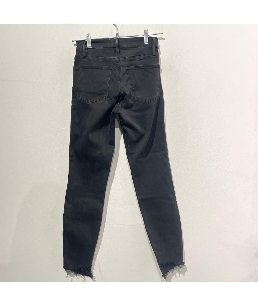 FRAME Черные хлопковые джинсы слим, фото 4